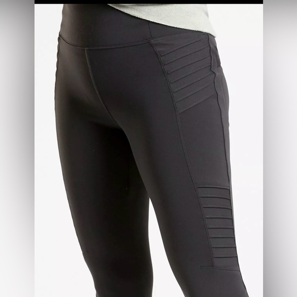 Athleta Delancey Moto Tight, BLACK SIZE XSP #598323 - Picture 6 of 9